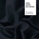 Drap Plat Satin De Coton - Uni 1 Baratta Blue 11