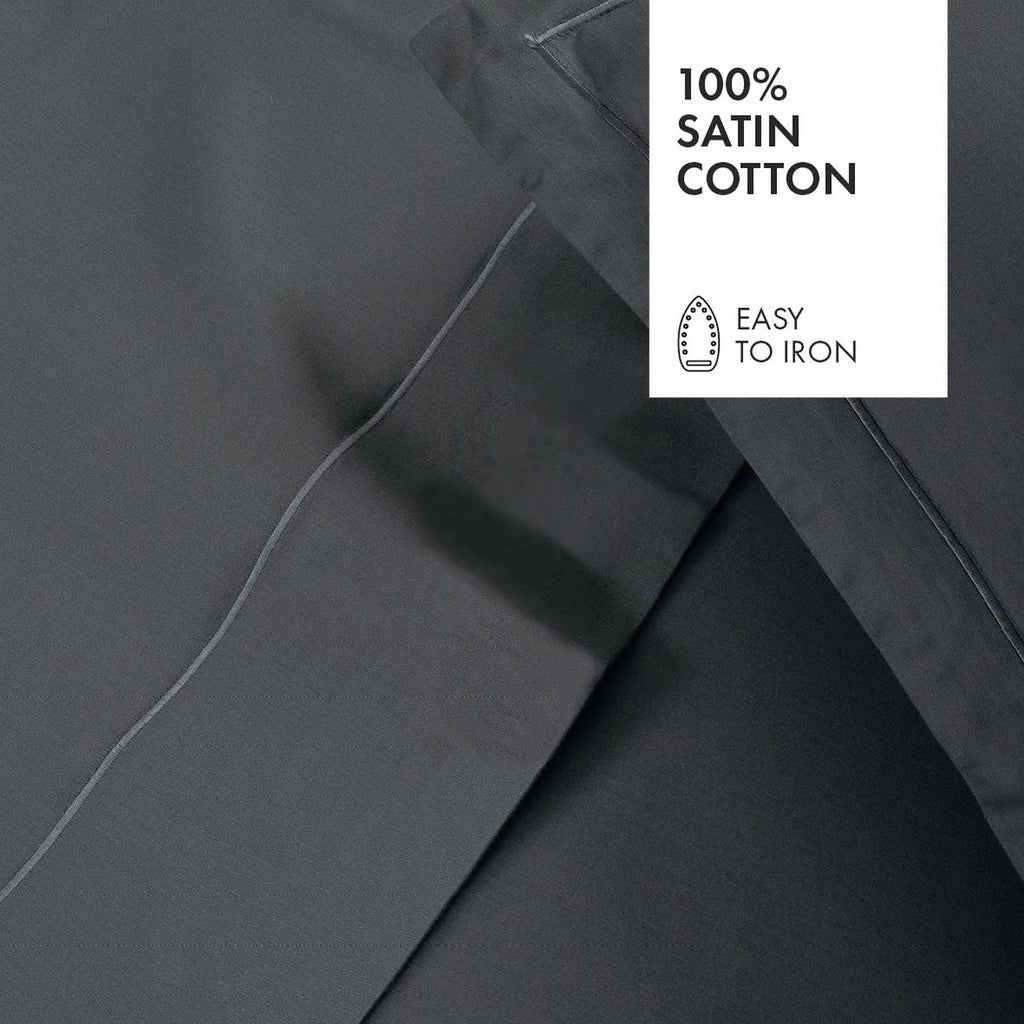 Federa In Raso Di Cotone - Tinta Unita 1 Baratta Grigio 02