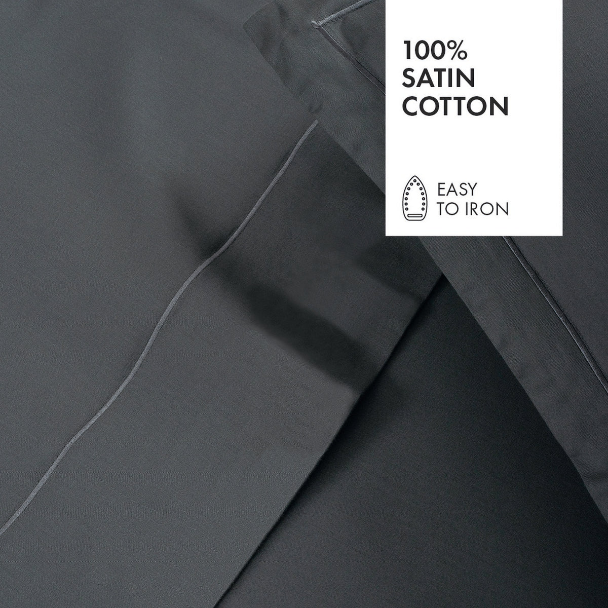 Federa In Raso Di Cotone - Tinta Unita 1 Baratta Grigio 02
