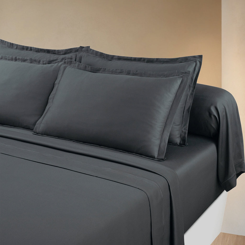 Federa In Raso Di Cotone - Tinta Unita 1 Baratta Grigio 02