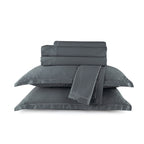 Ensemble De Draps Satin De Coton - Uni 1 Baratta Gris 02