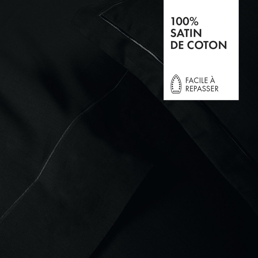 Taie D'Oreiller Satin De Coton - Uni 1 Baratta Gris 03