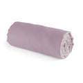 Lenzuolo Con Angoli In Raso Di Cotone - Tinta Unita Viola 01