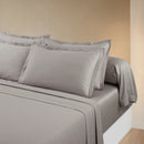 Cotton Satin Pillowcase - Plain 1 Baratta Taupe 01