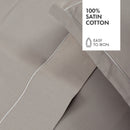 Cotton Satin Pillowcase - Plain 1 Baratta Taupe 01