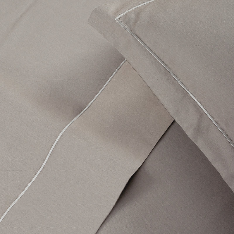 Cotton Satin Pillowcase - Plain 1 Baratta Taupe 01