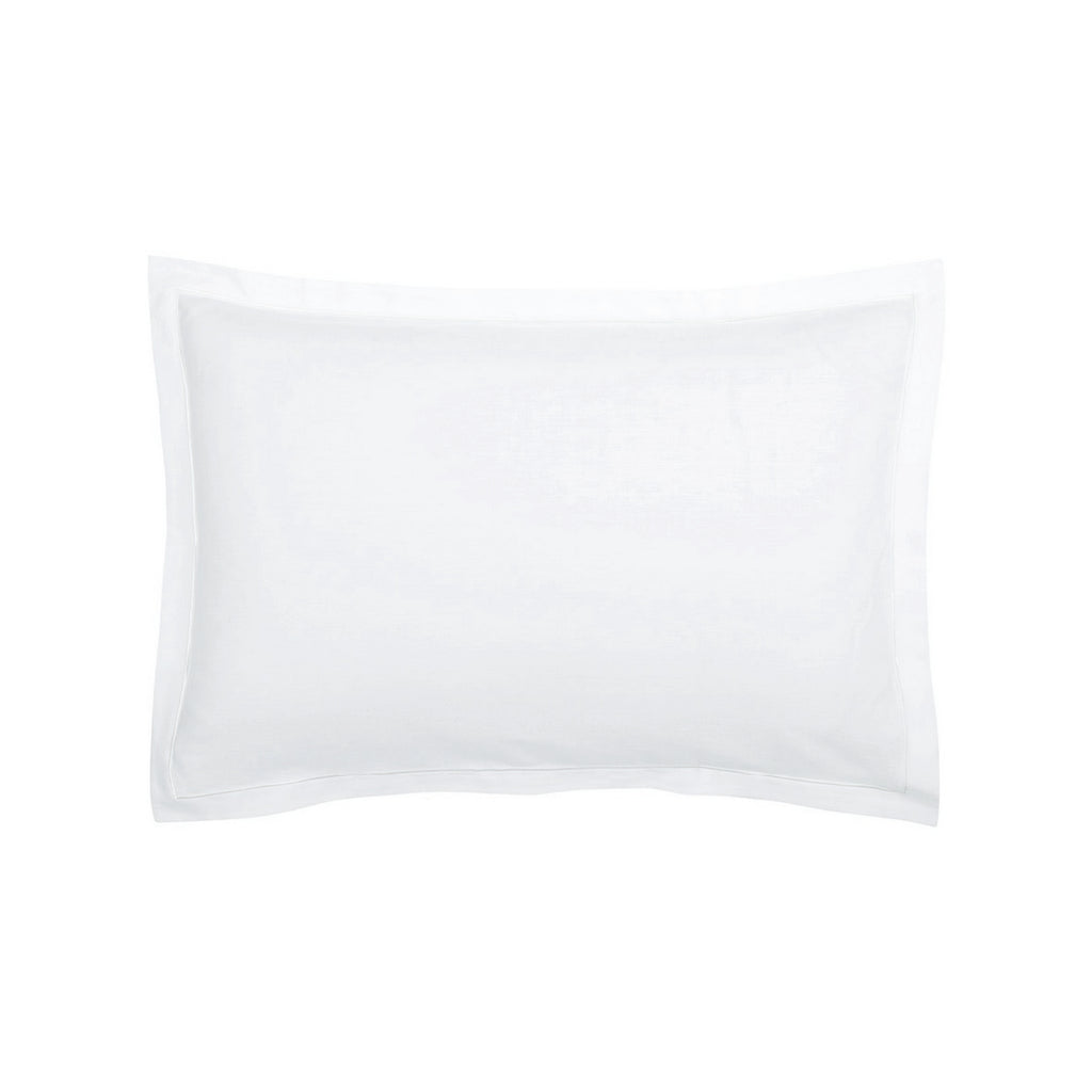 Taie D'Oreiller Satin De Coton - Uni 1 Baratta Blanc 01
