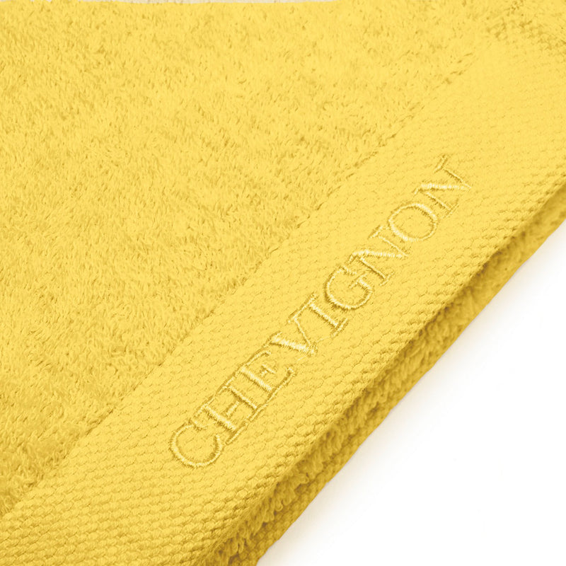 Drap De Bain Coton Peigné Lt - Lagon Jaune