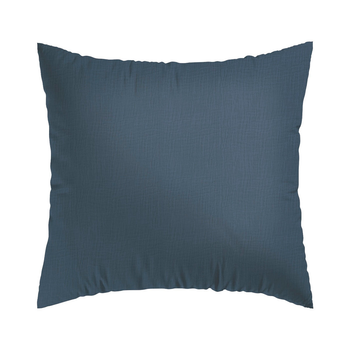 Taie D'Oreiller Gaze De Coton - Uni Bleu 14