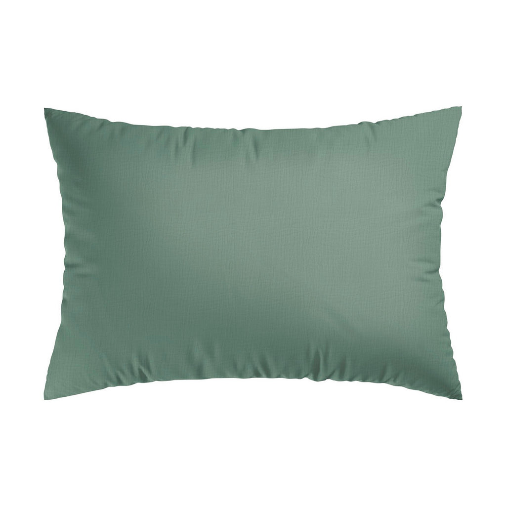 Taie D'Oreiller Gaze De Coton - Uni Vert 12