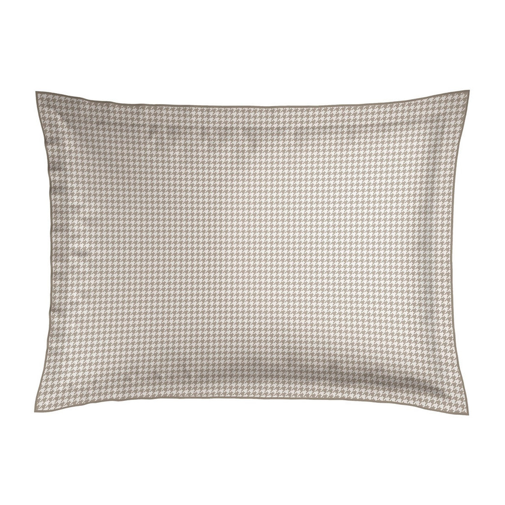 Taie D'Oreiller Satin De Coton - Élégance Brisée Taupe