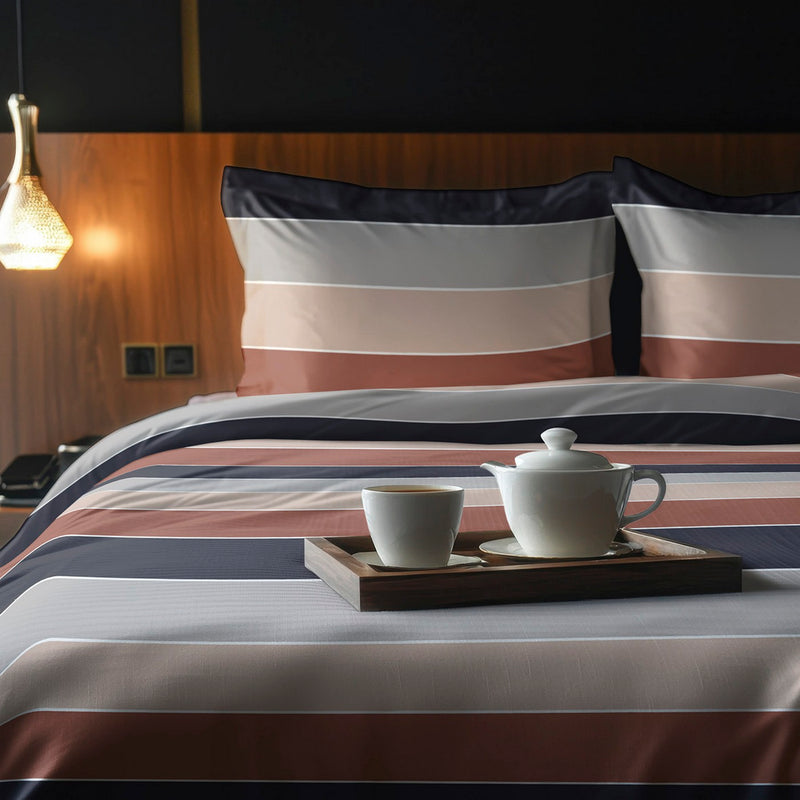 Cotton Satin Bolster Case - Soft Lands Brown