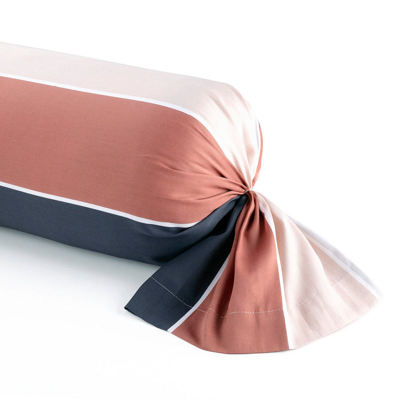 Cotton Satin Bolster Case - Soft Lands Brown