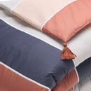 Édredon Avec Glands Satin De Coton - Terres Douces Brun