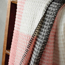 Waffle Tartan Woven Cotton Plaid - Pink / gray
