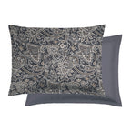 Set Di 2 Federe In Raso Di Cotone - Paisley Grigio / Tortora
