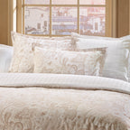 Set De 2 Taies D'Oreiller Satin De Coton - Paisley Taupe