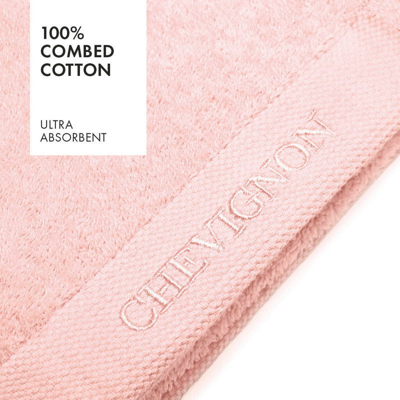 Set De 2 Draps De Bain Rose Saumon