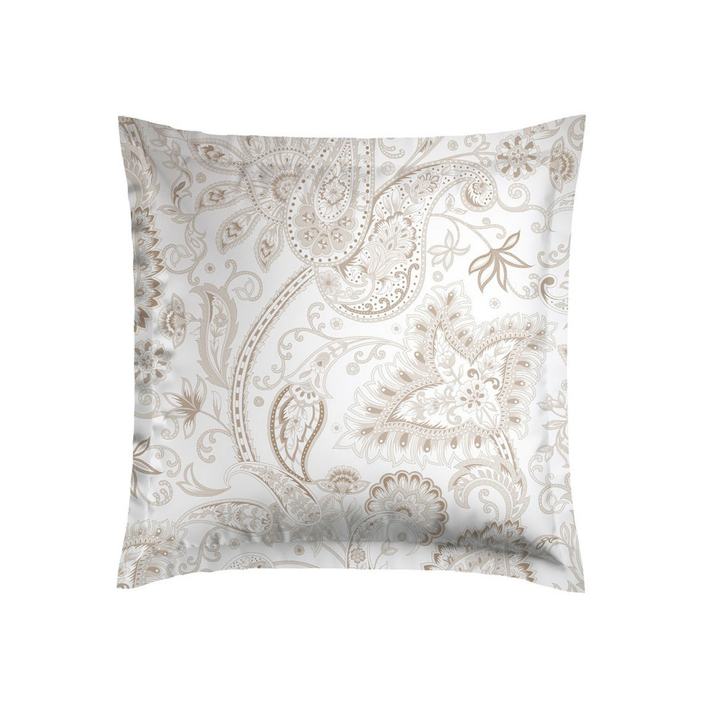 Set De 2 Taies D'Oreiller Satin De Coton - Paisley Taupe
