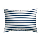 Set De 2 Taies D'Oreiller Satin De Coton - Horizon Bleu