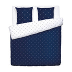 Funda Nórdica + 2 Fundas De Almohada Satén De Algodón - Canards Evy Azul
