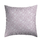 Set De 2 Taies D'Oreiller Satin De Coton - Fleurs Lavande