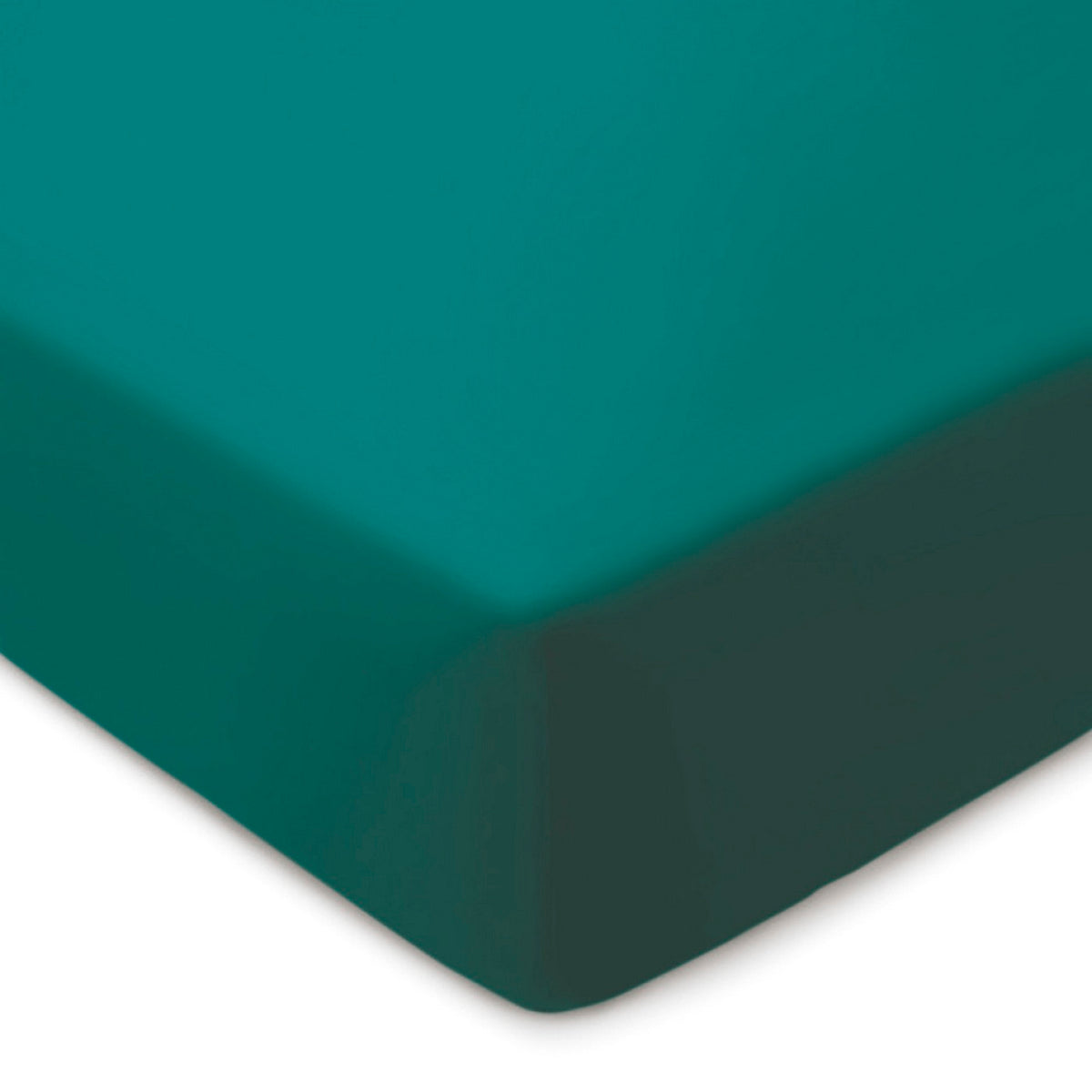 Drap-Housse Satin De Coton - Uni Vert