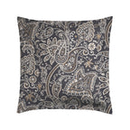 Set Di 2 Federe In Raso Di Cotone - Paisley Grigio / Tortora