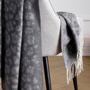 Plaid Tissé En Cachemire Manuel Gris