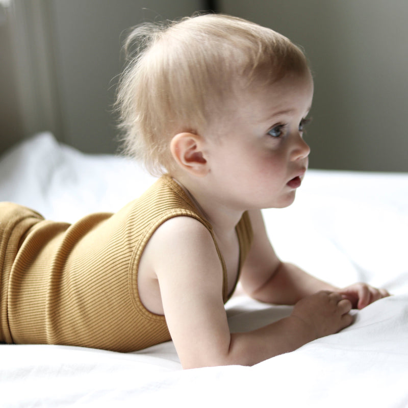 Minimalisma - Golden Leaf Silk Bornholm Bodysuit