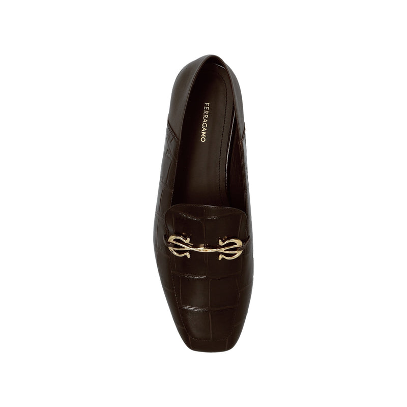 Mocassins - Salvatore Ferragamo Louis Leather - Brown