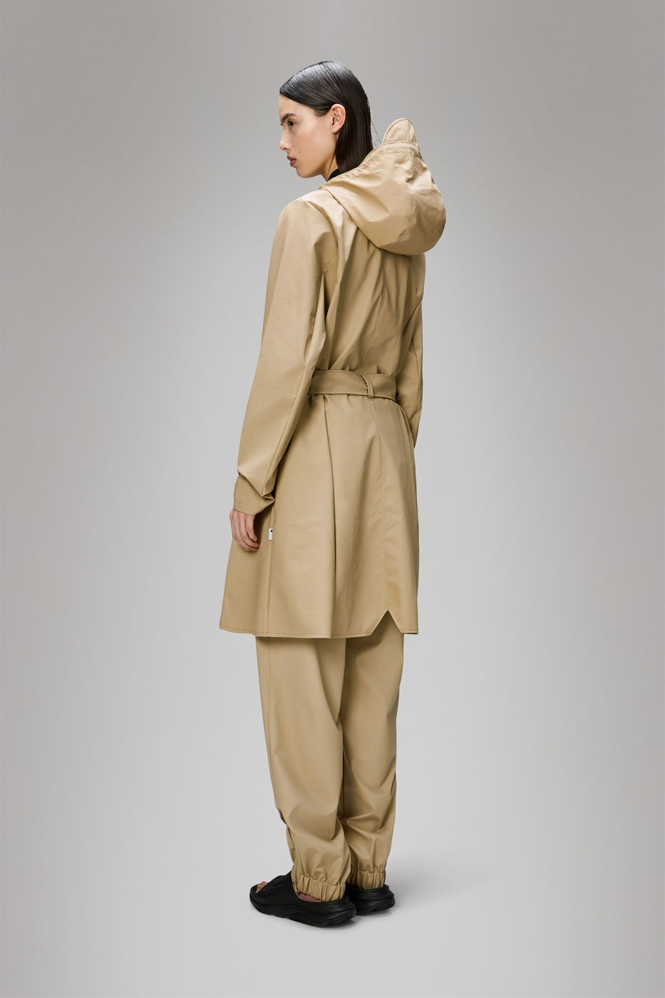 Jacka Curve Long Jacket W3 - Sand - Unisex