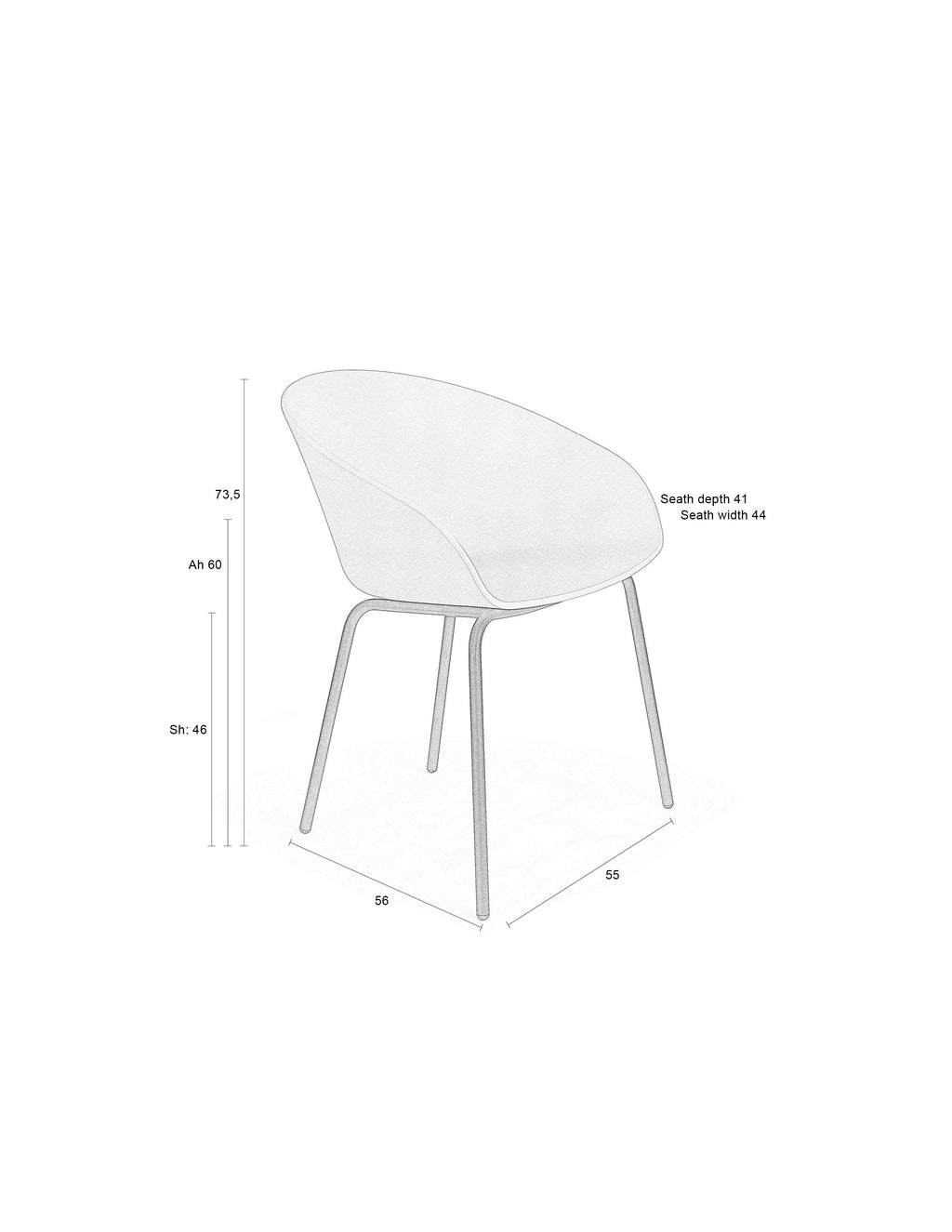 Void - Dining Room Armchair - Polypropylene Plastic - White