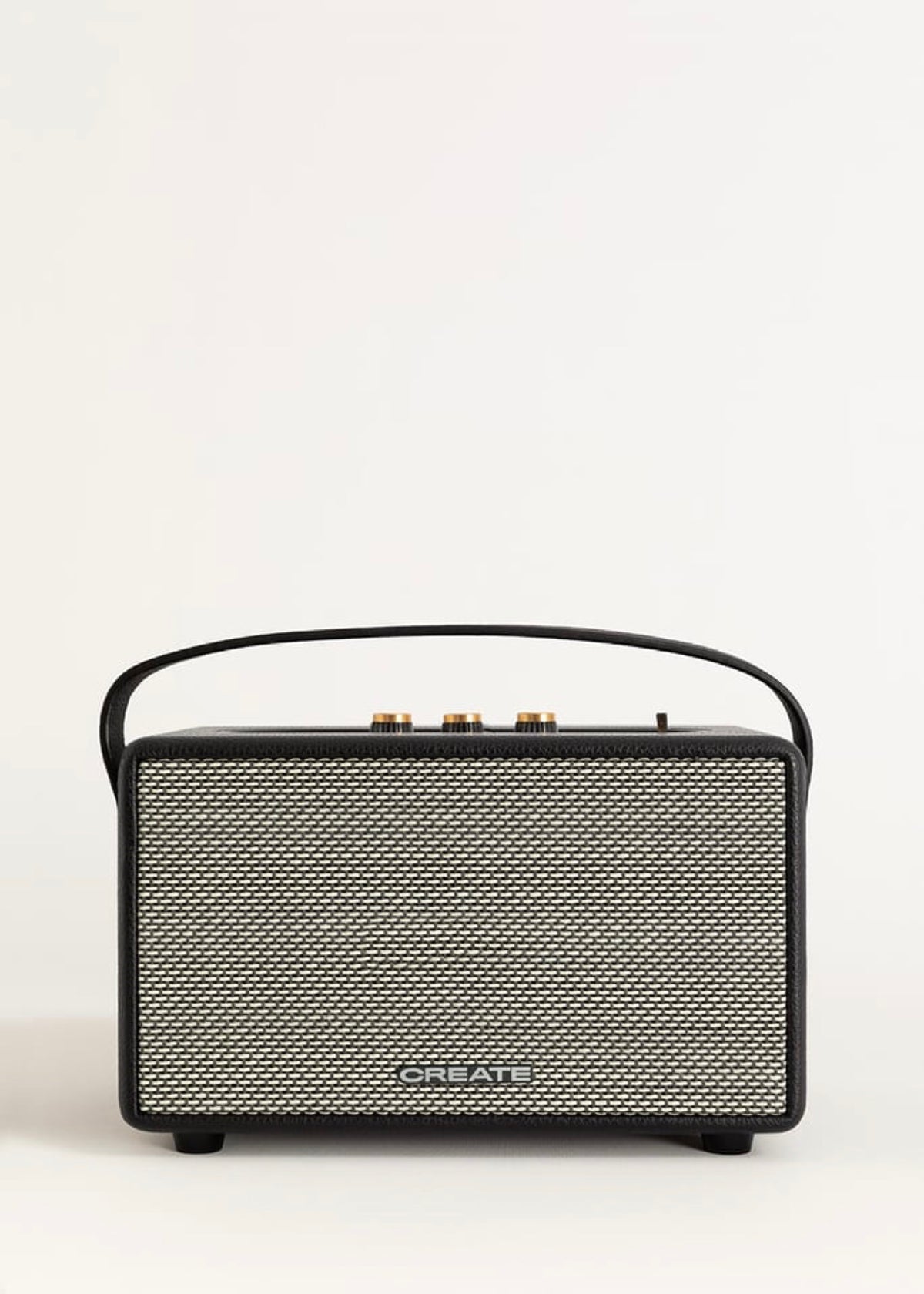 Speaker Retro - Grand Haut-Parleur Portable Bluetooth, USB & AUX - Noir
