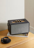Speaker Retro - Grand Haut-Parleur Portable Bluetooth, USB & AUX - Noir
