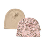 2 Gorros Suaves Aidan - Rose Powder Flowers - Niña