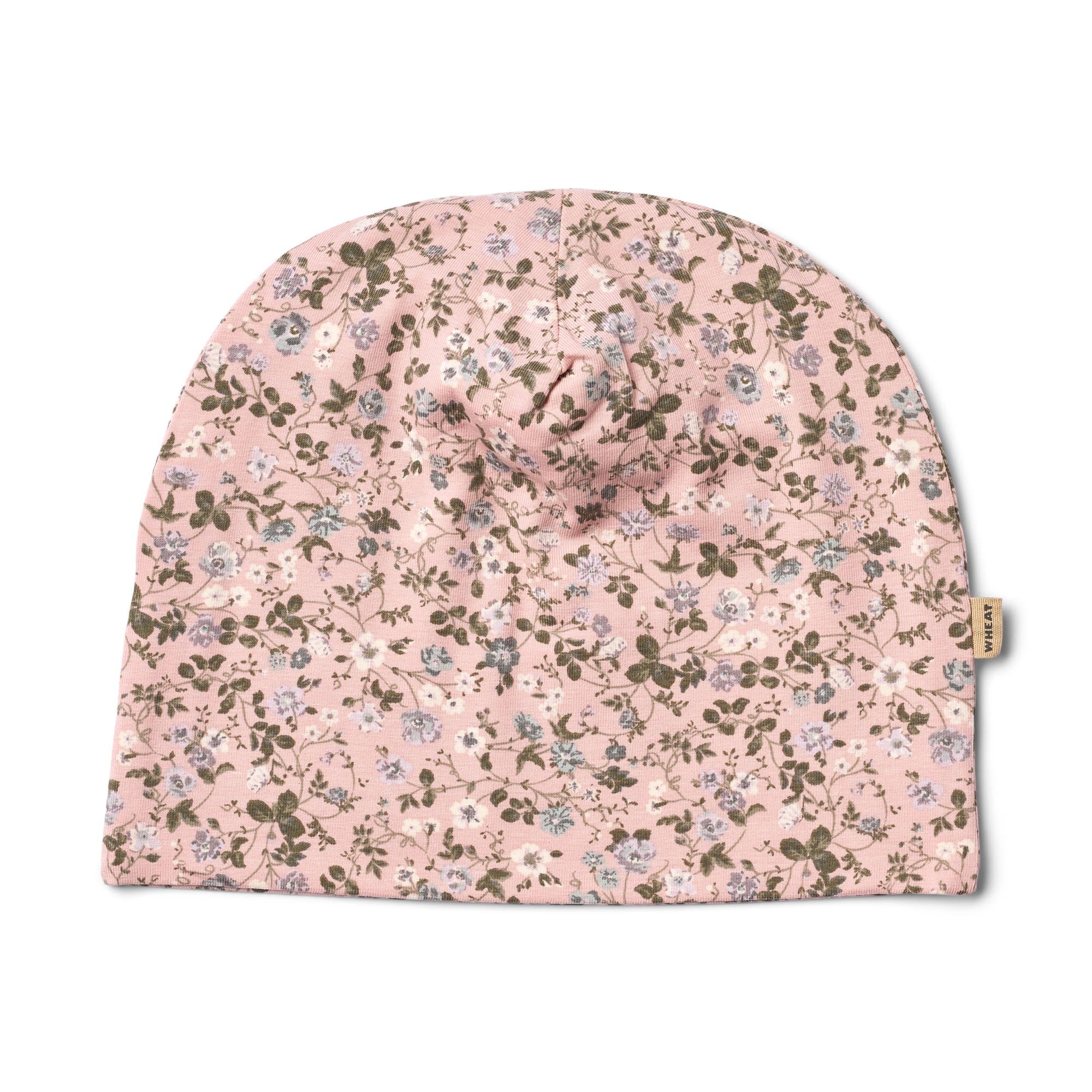 2 Gorros Suaves Aidan - Rose Powder Flowers - Niña