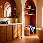 Toalla de baño de terciopelo de algodón - Cadence Azul