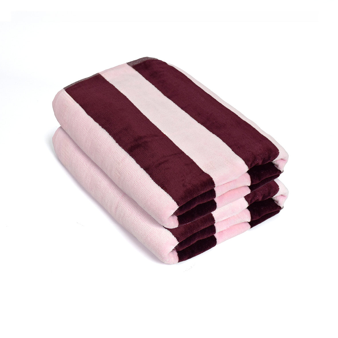 Telo da Bagno in Cotone Velluto - Cadence Bordeaux / Rosa