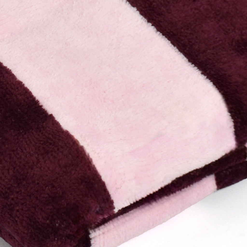 Telo da Bagno in Cotone Velluto - Cadence Bordeaux / Rosa