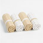 Strofinaccio da Cucina in Cotone Pettinato Zt - Tessitura Bianco / Taupe