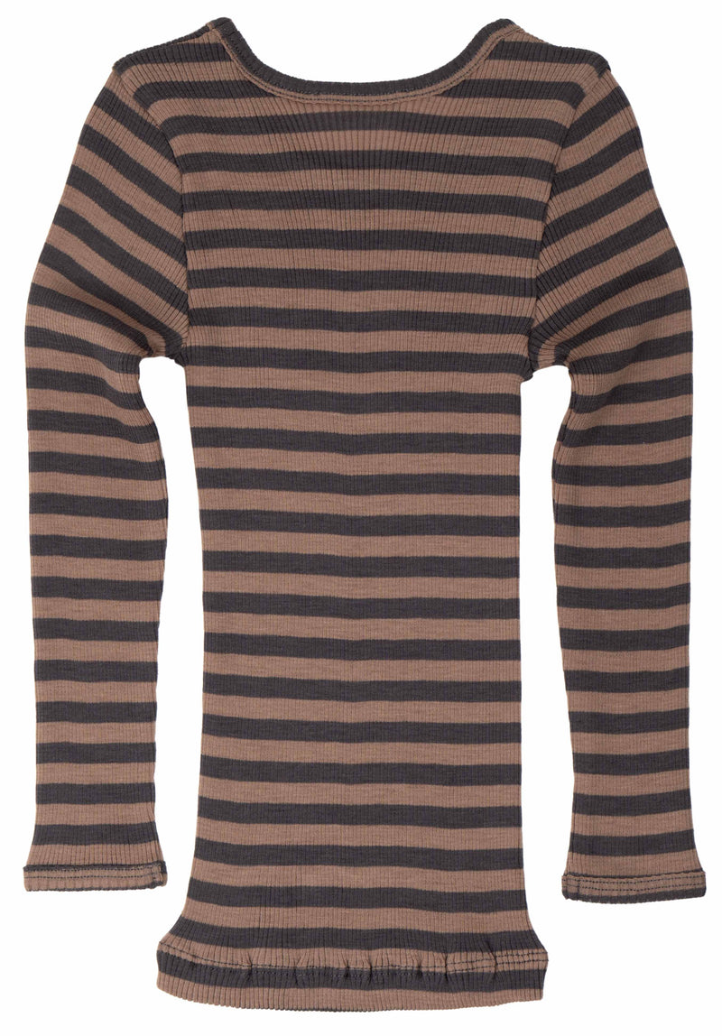 Camiseta lana merino atlántica Almost-Nut Stripes - Selección Minimalisma disponible en amaetc.com, concept store eco-friendly para niños