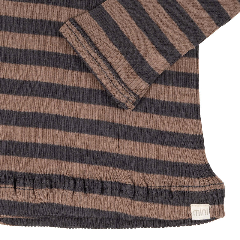 Camiseta lana merino atlántica Almost-Nut Stripes - Selección Minimalisma disponible en amaetc.com, concept store eco-friendly para niños