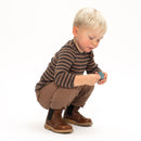 Camiseta lana merino atlántica Almost-Nut Stripes - Selección Minimalisma disponible en amaetc.com, concept store eco-friendly para niños