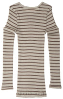 Camiseta Winter Fog Stripes de lana merino atlántica - Selección Minimalisma disponible en amaetc.com, concept store ecológico para niños