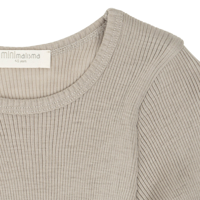 T-shirt Atlantic en laine mérinos winter fog - Sélection Minimalisma à retrouver sur amaetc.com, concept store eco friendly pour enfants