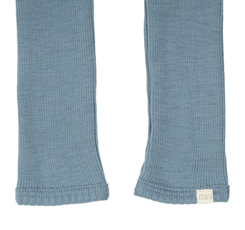 Arona leggings in Winter Sky merino wool - Minimalisma selection available on amaetc.com, eco-friendly concept store for children