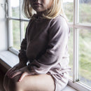 Nanna romper/bodysuit in organic cotton - Dusty pink