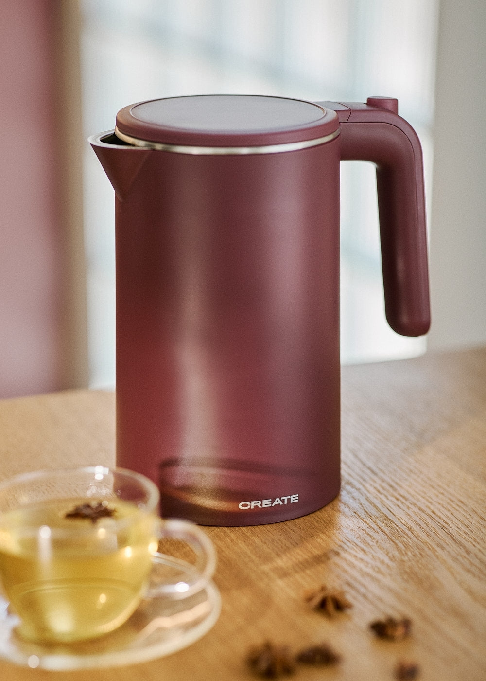 Kettle Studio Pro - Bouilloire Électrique - 1L - Bordeaux