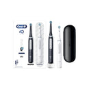 Oral-B Io4 - Duo Avec Etui De Voyage - Noire Et Blanche - Brosses À Dents Électriques Connectées